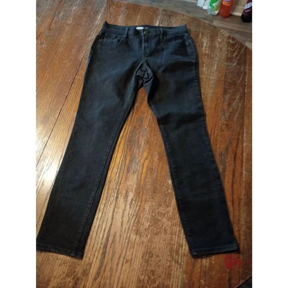 Size 2 Short Old Navy Curvy Skinny Black Denim Jeans Casual Pants